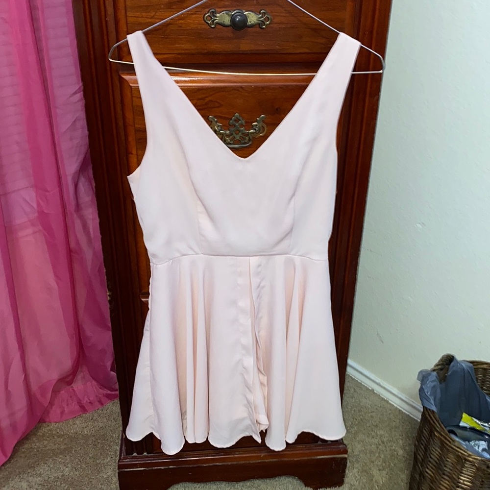 pink romper dress